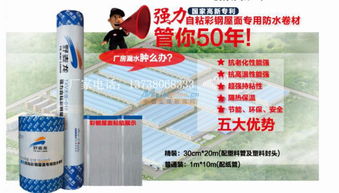 天信強力自粘金屬屋面專用防水卷材