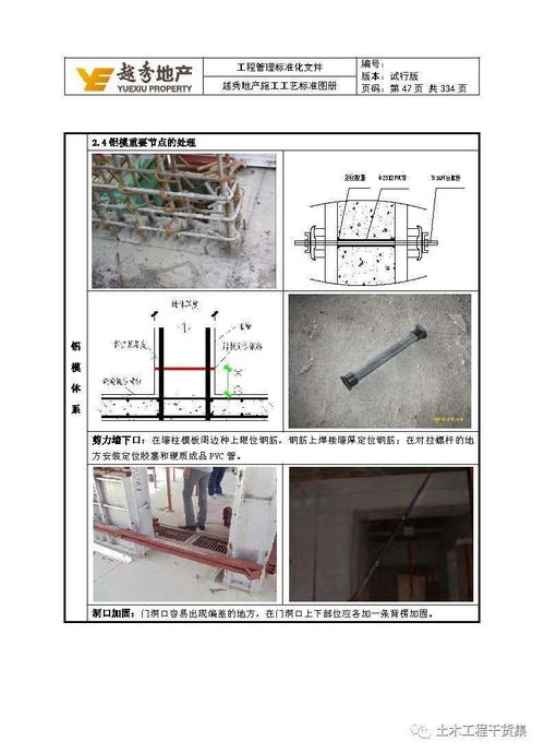 工程管理標(biāo)準(zhǔn)化 知名地產(chǎn)施工工藝標(biāo)準(zhǔn)圖冊(cè),341頁(yè)可下載